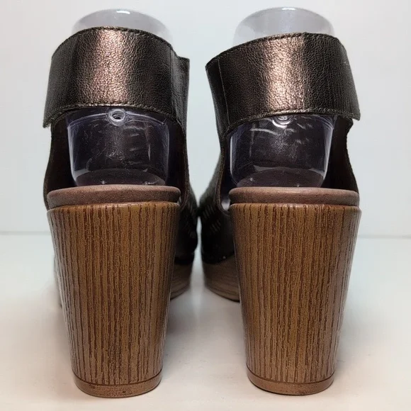 Dansko Danae perforated leather heeled sandals women's size 7.5-8  EU 38 - Picture 4 of 15